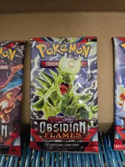 Pokemon Scarlet & Violet Obsidian Flames BOOSTER PACK (10 Cards) Sealed New - Image 4
