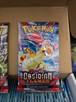 Pokemon Scarlet & Violet Obsidian Flames BOOSTER PACK (10 Cards) Sealed New - Image 5
