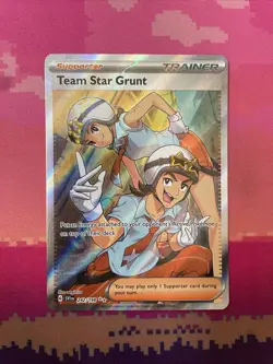 Pokemon Card Team Star Grunt 242/198 Ultra Rare Scarlet & Violet Base Near Mint - Image 1