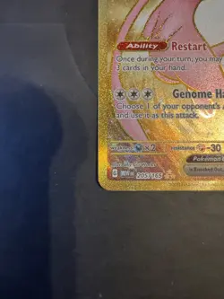 Mew ex 205/165 Sv: Scarlet & Violet 151 Holo Gold NON-Metal Card NM - Image 5