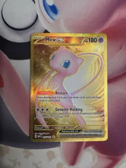 Mew ex 205/165 Sv: Scarlet & Violet 151 Holo Gold NON-Metal Card NM - Image 1
