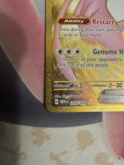Mew ex 205/165 Sv: Scarlet & Violet 151 Holo Gold NON-Metal Card NM - Image 5