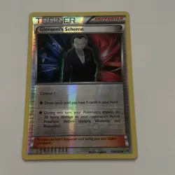 Pokemon TCG Card - XY Breakthrough Reverse Holo Foil Giovanni's Scheme 138/162 - Image 1