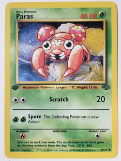 Paras 59/64 LP - 1ST EDITION - 1999 Jungle Pokemon Card - $2 Combined Shipping - Image 1