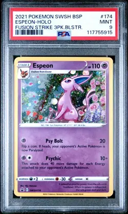 PSA 9 Espeon SWSH174 SWSH: Sword & Shield Promo Cards Holo - Image 1