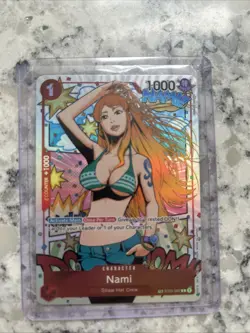 One Piece TCG Card - Wings Of The Captain OP06 - ST01-007 Nami TR Treasure Rare - Image 1