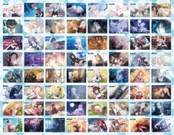 COMPLETE SET OF ALL 64 Wixoss Blue Archive Collab MEMORIAL LOBBY TOKEN Cards NM - Image 1