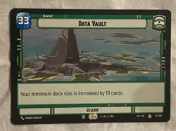 STAR WARS UNLIMITED JTL DATA VAULT Rare Card NM - Image 1