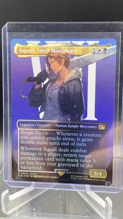 Squall, SeeD Mercenary (Borderless) Final Fantasy Foil - Image 1