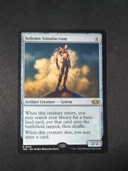 MTG - Solemn Simulacrum - Free P+P - Image 1