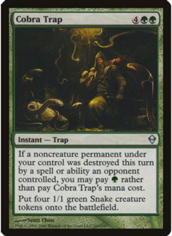 Cobra Trap Zendikar Foil Holo - MTG Magic the Gathering - NM - Image 1