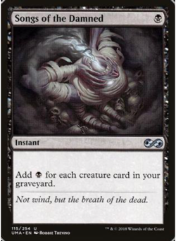 Songs of the Damned Ultimate Masters Foil Holo - MTG Magic the Gathering - NM - Image 1