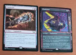 MTG 2x Chainsaw (1 Showcase Foil) - Duskmourn - 0314 Rare - Image 1