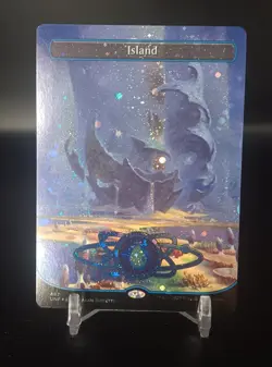 Island (487) (Borderless) (Galaxy Foil) Unfinity - LP Condition - Image 1