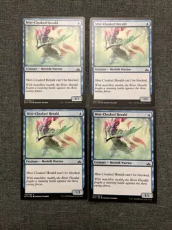 4x Mist-Cloaked Herald - Rivals of Ixalan - MTG Magic The Gathering - Image 1