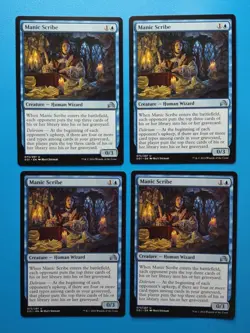 MTG 4x Manic Scribe x4 NM Shadows Over Innistrad Magic Playset - Image 1