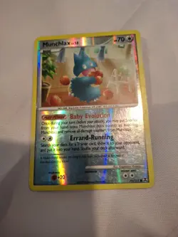 Pokemon Munchlax Reverse Holo Card Rising Rivals Series 70/111 - Image 1