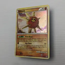 Solrock 9/102 Holo Rare HGSS Triumphant Pokemon Card NM-LP - Image 1