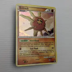 Solrock 9/102 Holo Rare HGSS Triumphant Pokemon Card NM-LP - Image 2