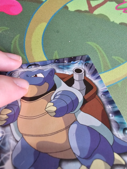 Blastoise #09 Pokemon Topps trading cards series 1, 2000 NON HOLO LP - Image 3