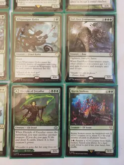 Custom Commander Deck Mono Green ELVES Marwyn the Nurturer 100 Magic cards MtG - Image 5