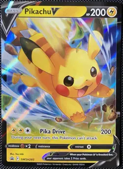 Pikachu V SWSH285 SWSH: Sword & Shield Promo Cards Holo - Pokemon Card - Image 1
