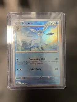 Glaceon 025/131 MASTERBALL HOLO S&V Prismatic Evolutions Pokemon Card PACK FRESH - Image 1