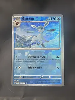 Glaceon 025/131 MASTERBALL HOLO S&V Prismatic Evolutions Pokemon Card PACK FRESH - Image 2
