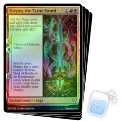 FOIL FORGING THE TYRITE SWORD X4 Kaldheim KHM Magic MTG MINT CARD - Image 1