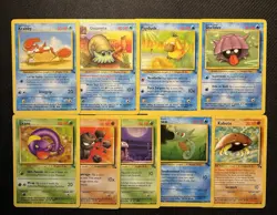 Pokemon 1999 WOTC Fossil Unlimited Complete 17-Card Common Set (EX)! - Image 2