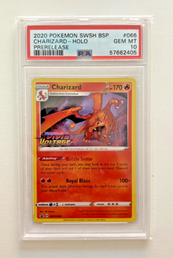 Pokemon Card Charizard Holo Prerelease SWSH066 Vivid Voltage ENG Gem MintPSA 10 - Image 1