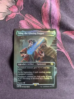 Magic: The Gathering Sting, The Glinting Dagger, Foil Borderless Card - Image 1