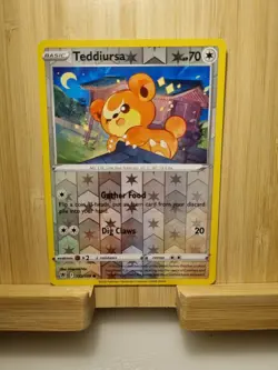 122/189 Teddiursa : Reverse Holo - Pokemon Card SWSH-10 Astral Radiance Common - Image 1