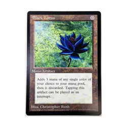 WOTC MTG Oversize Cards Black Lotus (6.25" x 9") VG+ - Image 1