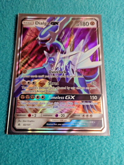 2018 POKEMON CARD DIALGA GX 82/131 SUN & MOON FORBIDDEN LIGHT LIGHT PLAYED - Image 1
