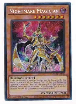 Yugioh - Nightmare Magician DUNE-EN025 1st Edition Secret Rare NM - Image 1