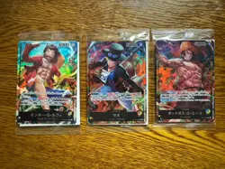 One Piece Seven Eleven Promo Card set Sealed Luffy sabo ace Japanese - Image 1