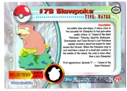 SLOWPOKE #79 CROMO / CARD POKEMON TRADING CARDS 1999-2000 TOPPS - Image 2