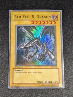 Yugioh - Red-Eyes B. Dragon SDJ-001 1st Edition Ultra Rare HP - Image 1