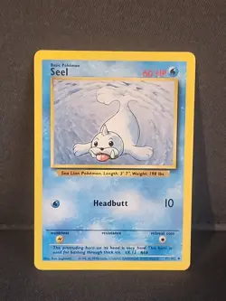Seel 41/102 Base Set - MP Condition - Vintage Pokemon TCG Card - WOTC Era - Image 1