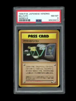Pokemon PSA 8 NM-MINT Bill's PC 1998 Vending Series 3 Masaki Japanese Promo Card - Image 1