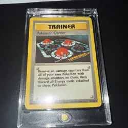 Pokemon Center Trainer Uncommon Pokemon Card 85/102 Base Set- Regular - Image 1