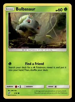 Bulbasaur 1/18 Holo Detective Pikachu Pokemon Card - 2 - Image 1