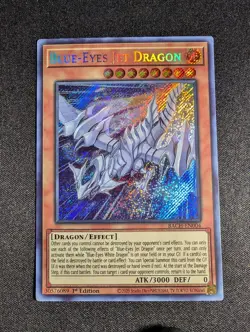Yugioh - Blue-Eyes Jet Dragon BACH-EN004 1st Edition Secret Rare NM - Image 1