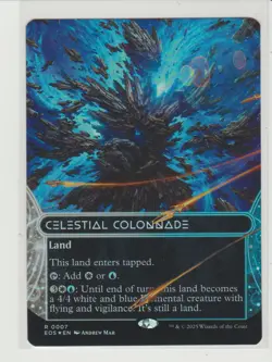 Celestial Colonnade Borderless Foil Rare MtG Card EOS 7 - Image 1
