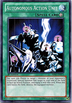 Autonomous Action Unit BP01-EN073 Yu-Gi-Oh! Card Light Play 1st Edition - Image 1