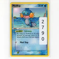 Pokemon TCG Mudkip 57/100 EX Crystal Guardians Regular Common Card EN-LP 2006 - Image 3
