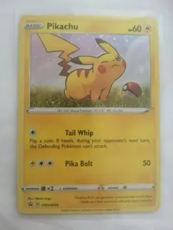 Pikachu Holo SWSH039 Black Star Promo Pokemon Card - NOT 25TH ANNIVERSARY - Image 1