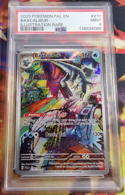 Pokemon TCG Baxcalibur 210/193 Paldea Evolved Illustration Rare Card - PSA 9 - Image 1