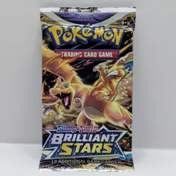 Brilliant Stars Booster Pack Factory Sealed New Pokemon TCG - Image 1
